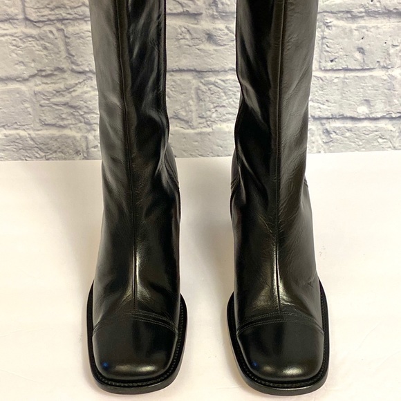 NEW Vero Cuoio Black Leather Boots - Picture 2 of 9